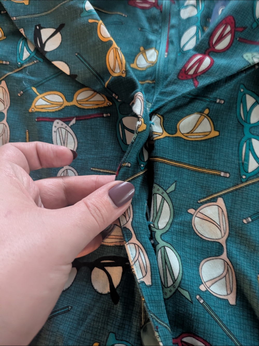 Collectif Teal Sunglasses Print Dress - Picture 6 of 7